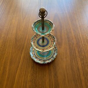 Cost Plus Worldmarket Jewelry Stand Organizer Catch All tiered tray